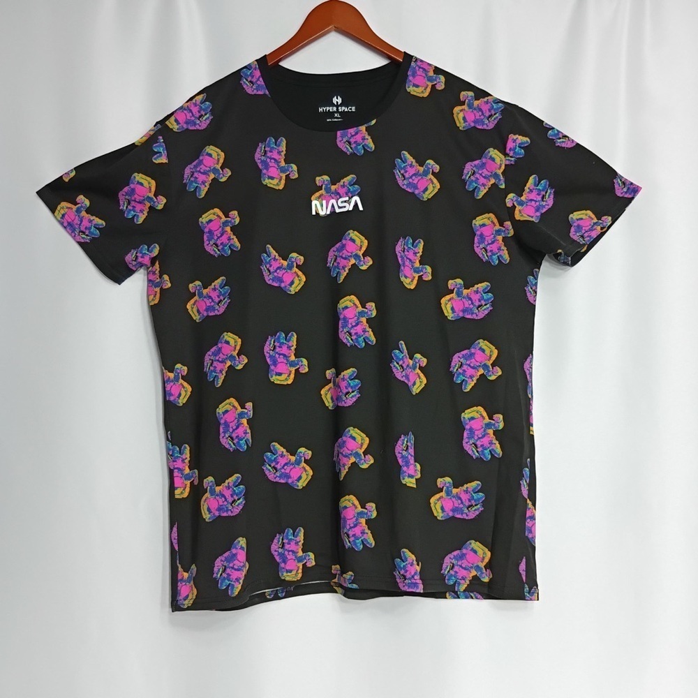 NASA Black Graphic Men's Tee